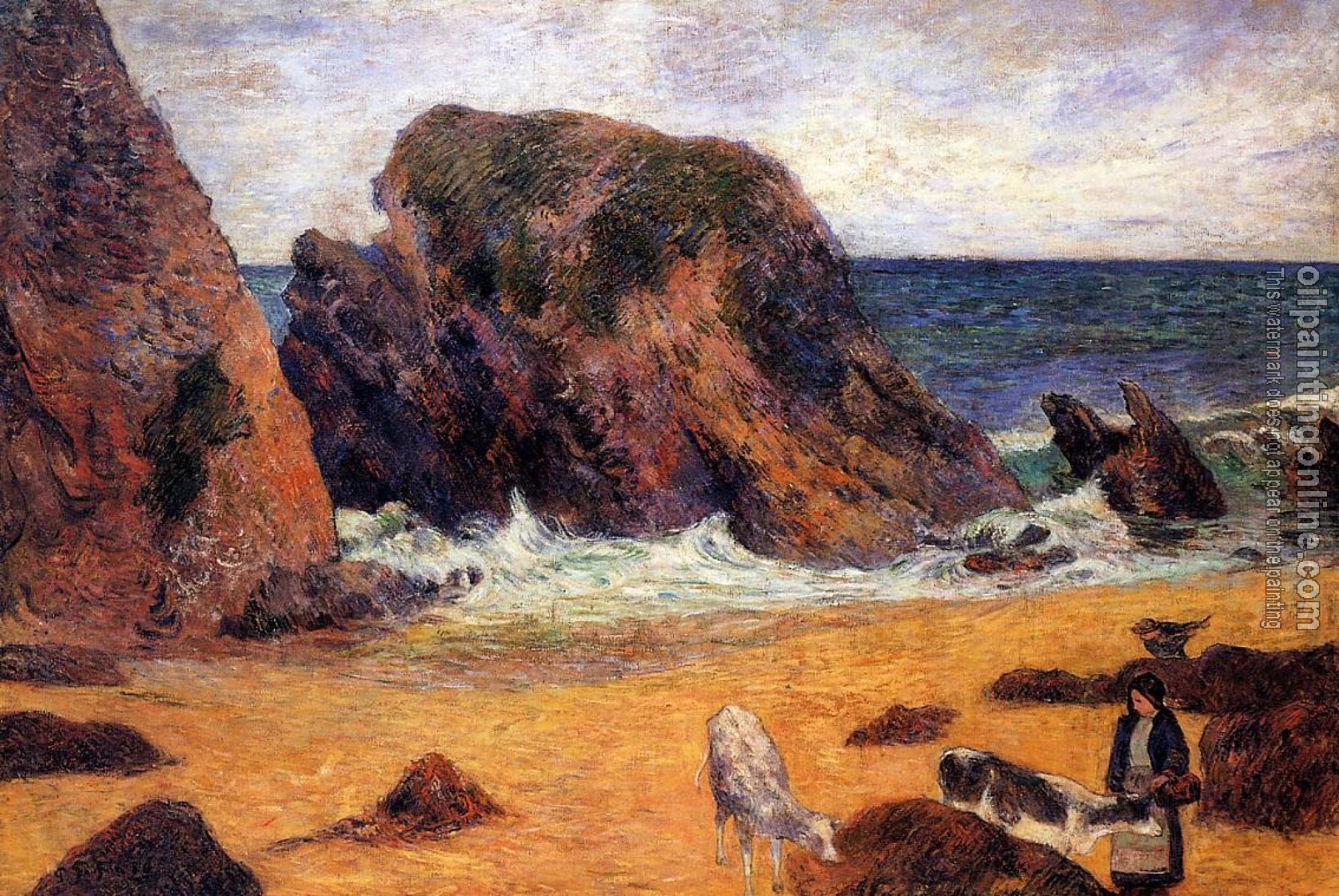 Gauguin, Paul - Cows by the Sea